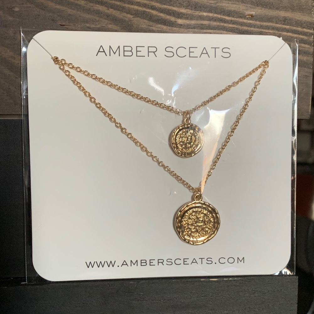 Amber Sceats Double Coin Necklace